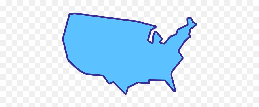 United States Map Stroke Element Transparent Png U0026 Svg Vector Emoji,United States Map Transparent