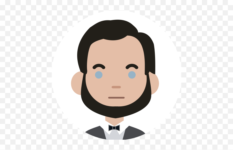 Abraham Lincoln - Former Paralegal Cartoon 500x500 Png Emoji,Abe Lincoln Clipart