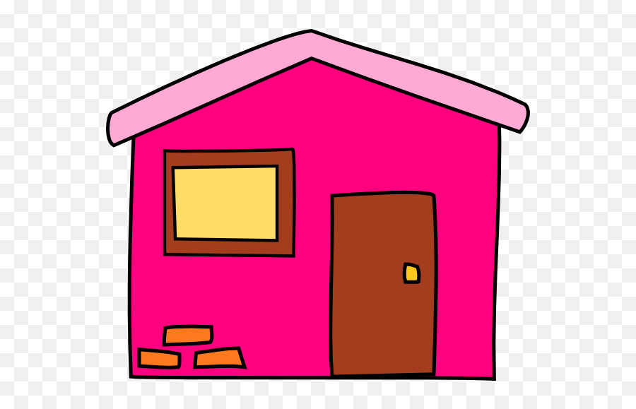 Download Pink House House Clip Art - Full Size Png Image Pink Home Clipart Emoji,Pink Clipart