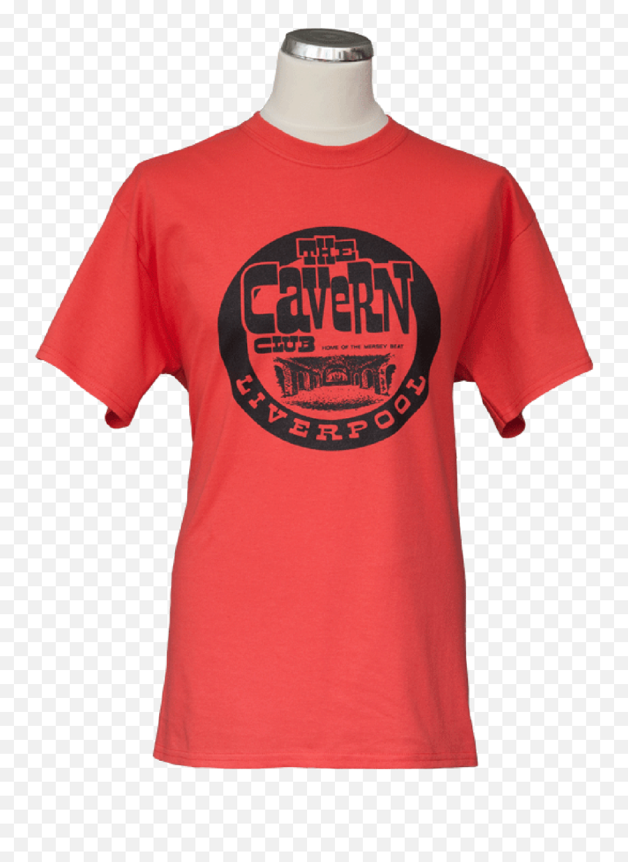 Menu0027s Cavern Club Red Vintage Logo T - Shirt Short Sleeve Emoji,Vintage Logo