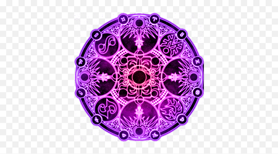 Download Shiros Eternal Mangeky - Fairy Tail Dark Magic Circle Emoji,Magic Circle Png