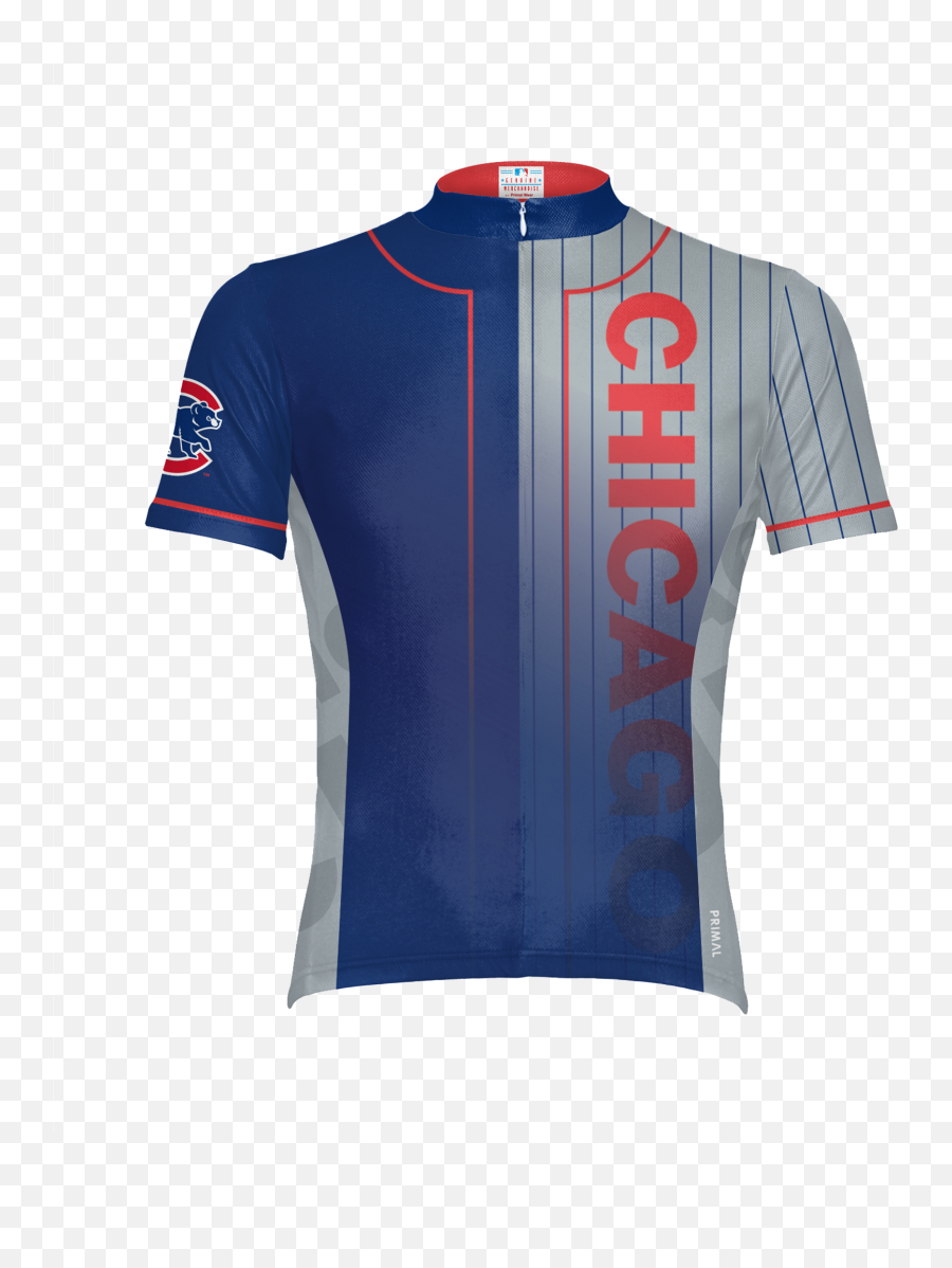 Chicago Cubs Menu0027s Sport Cut Cycling Jersey - Short Sleeve Emoji,Chicago Cubs Logo