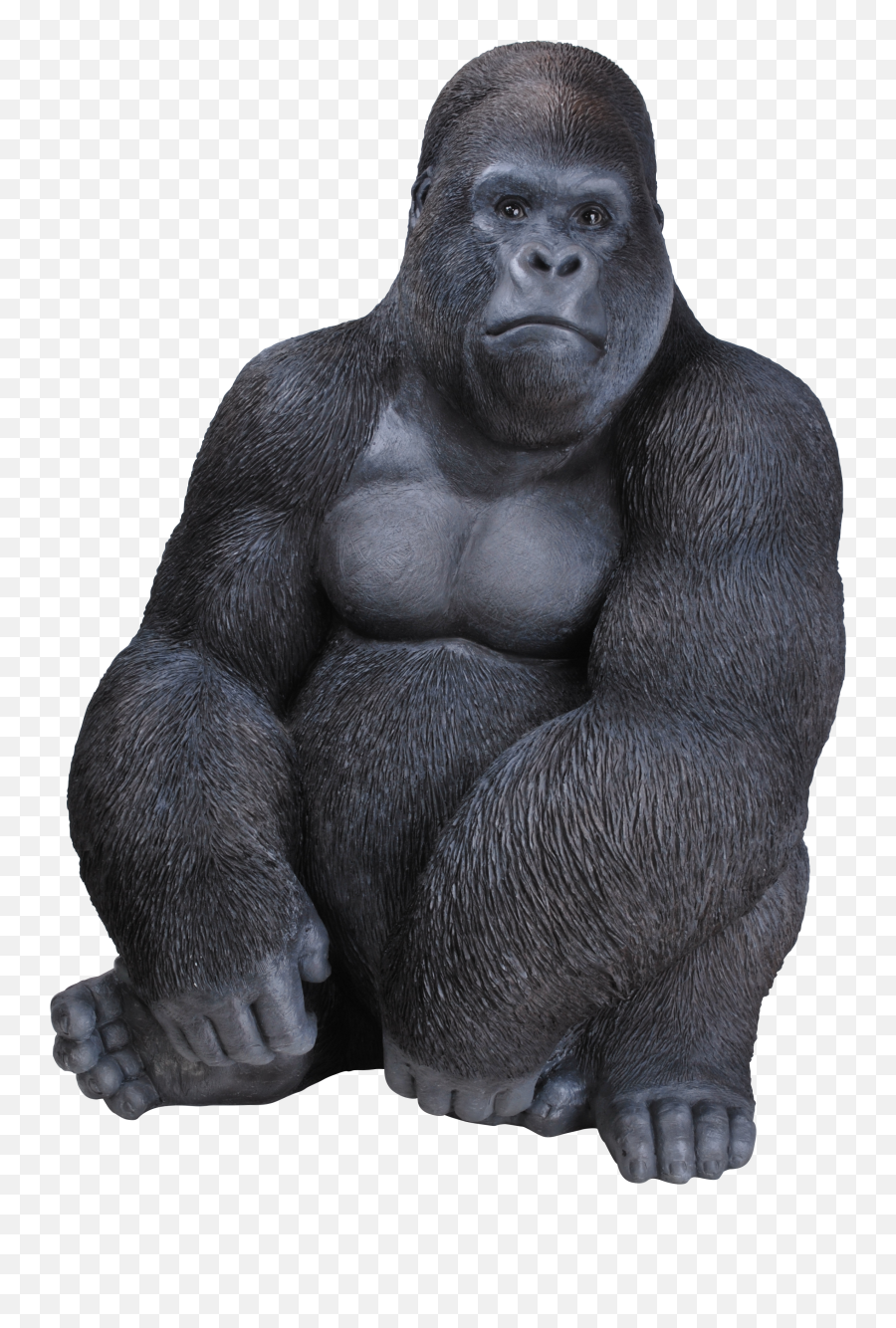 Download Rl Sitting Gorilla D - Gorilla Figurine Emoji,Gorilla Png