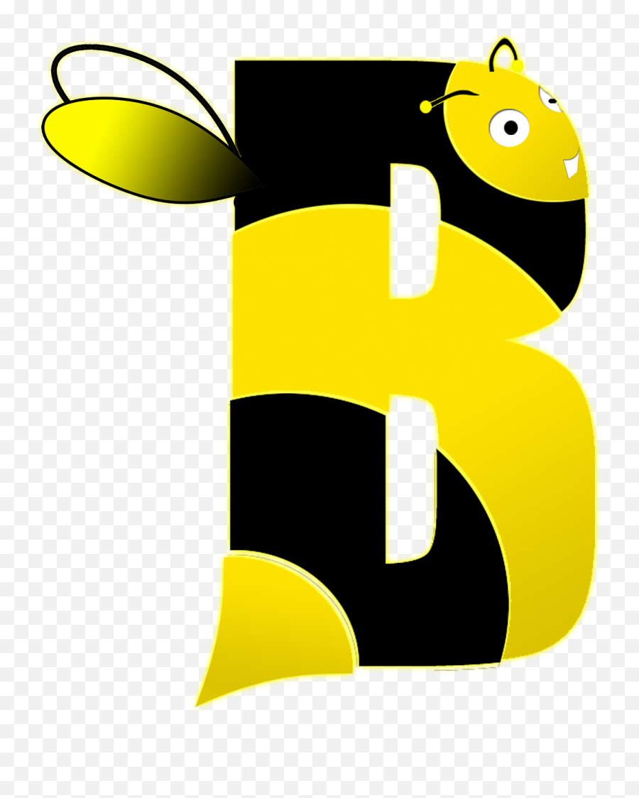 Bee Letter B Alphabet School Png - Bee Letter B Emoji,Letter B Png