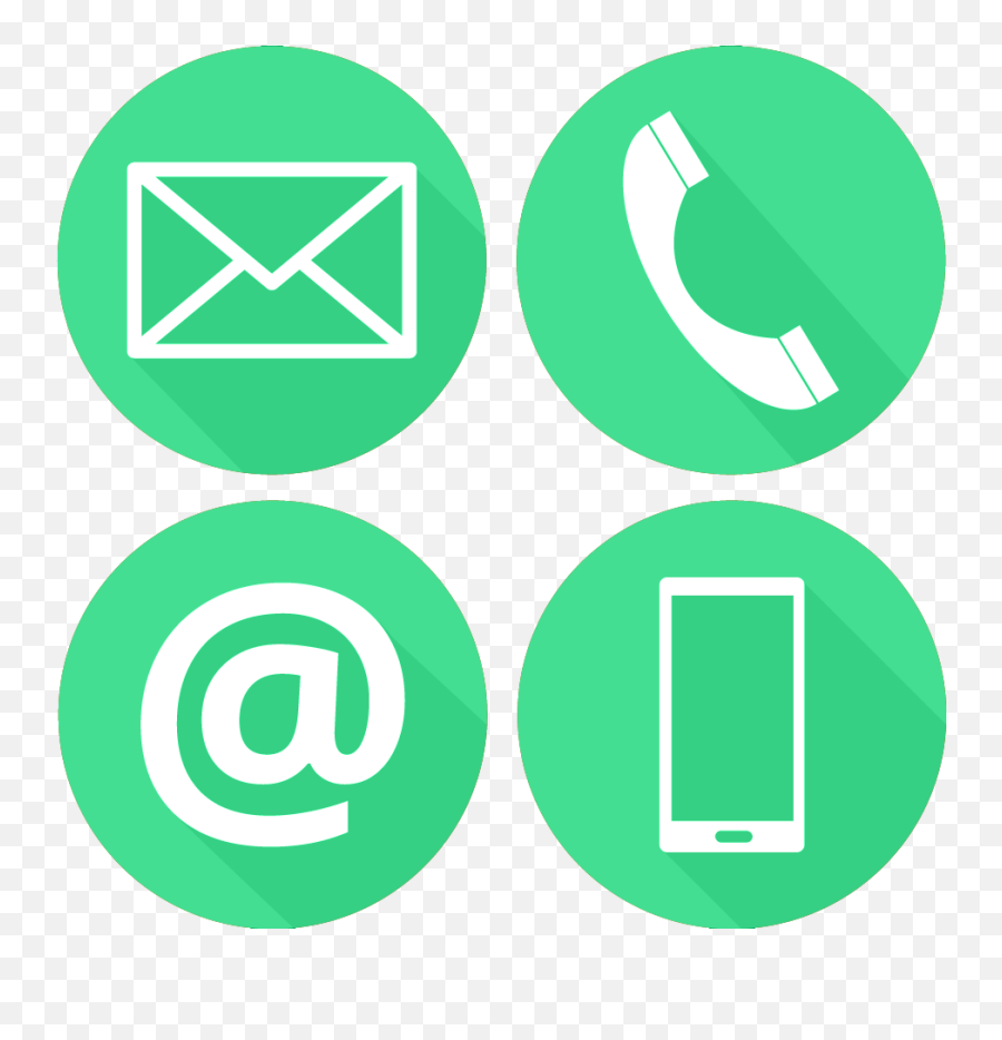 Contact Us Icons Png Full Size Png Download Seekpng - Icono De Correo Negro Emoji,Contact Icons Png