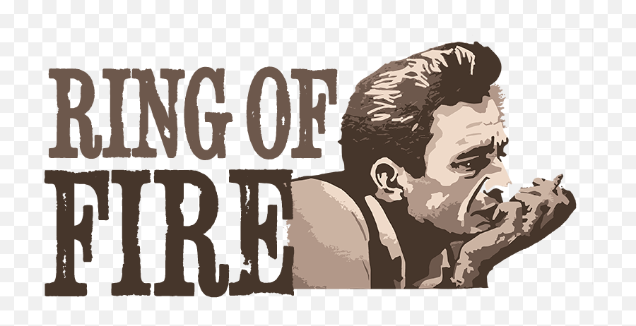 Ring Of Fire - Clipart Johnny Cash Png Emoji,Ring Of Fire Png