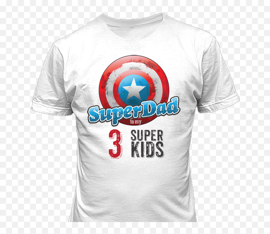 Super Dad With Super Kids - Capitan America Escudo Vector Emoji,Super Dad Logo