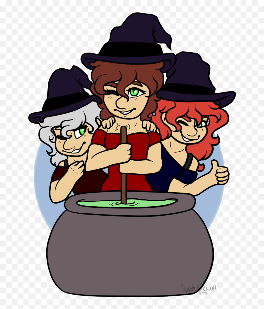 3 Drawing Witch Macbeth - Witches From Macbeth Cartoon Costume Hat Emoji,Witches Clipart