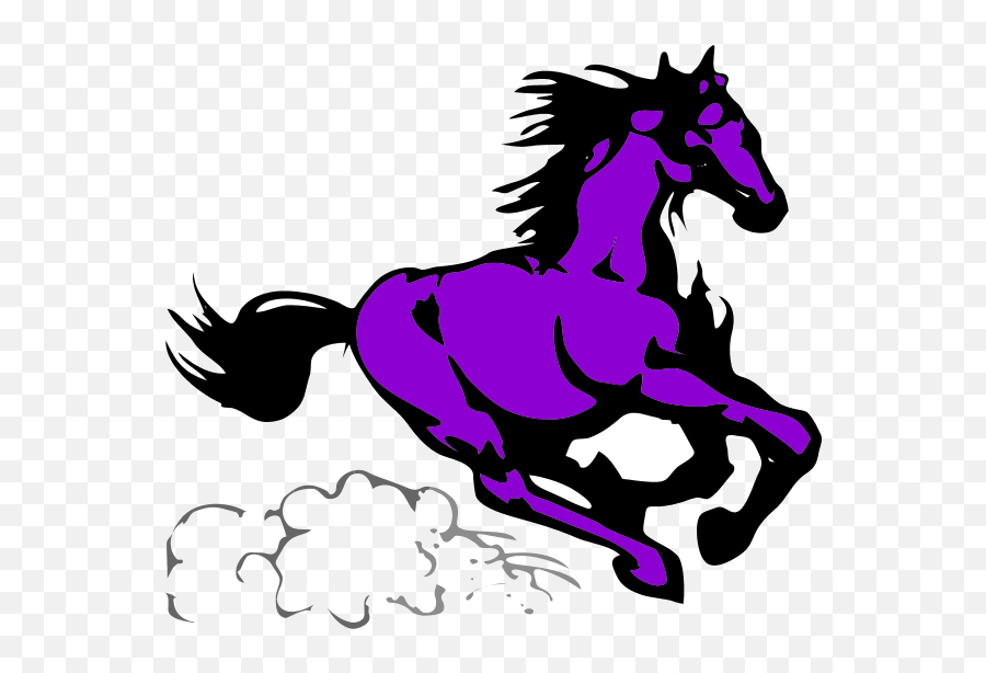 Running Horse Clip Art - Santa Susana Elementary School Emoji,Running Horse Clipart