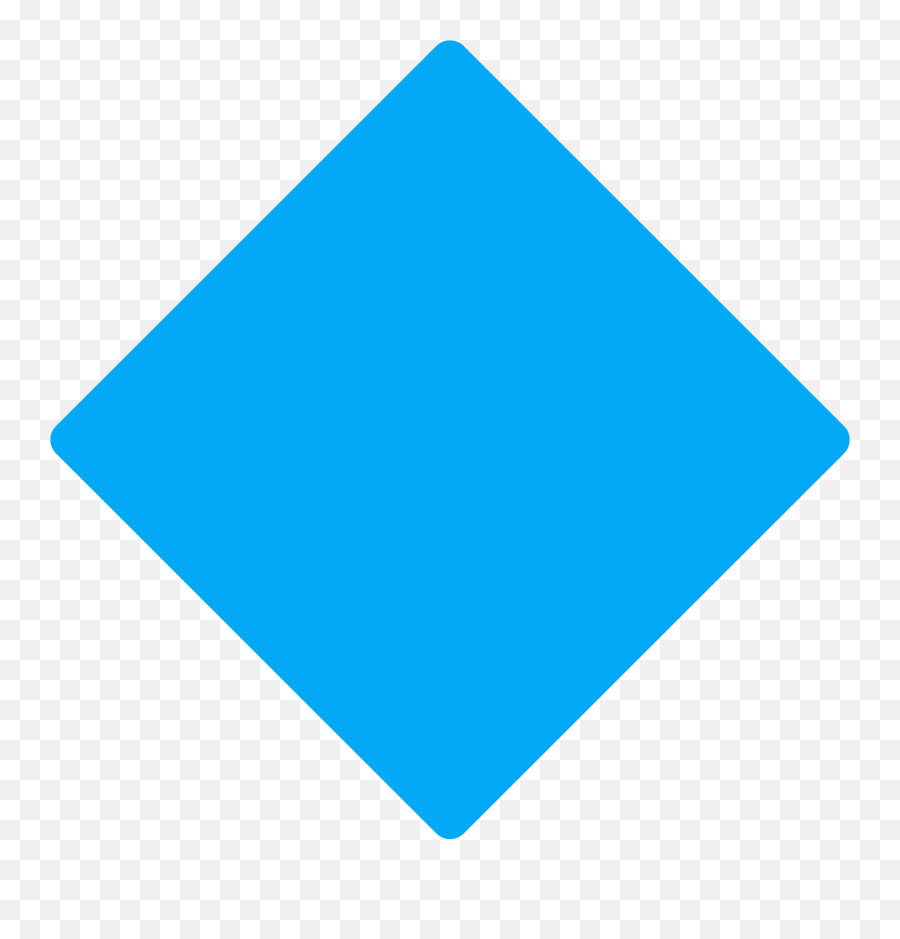 Large Blue Diamond Emoji Clipart,Blue Diamond Png