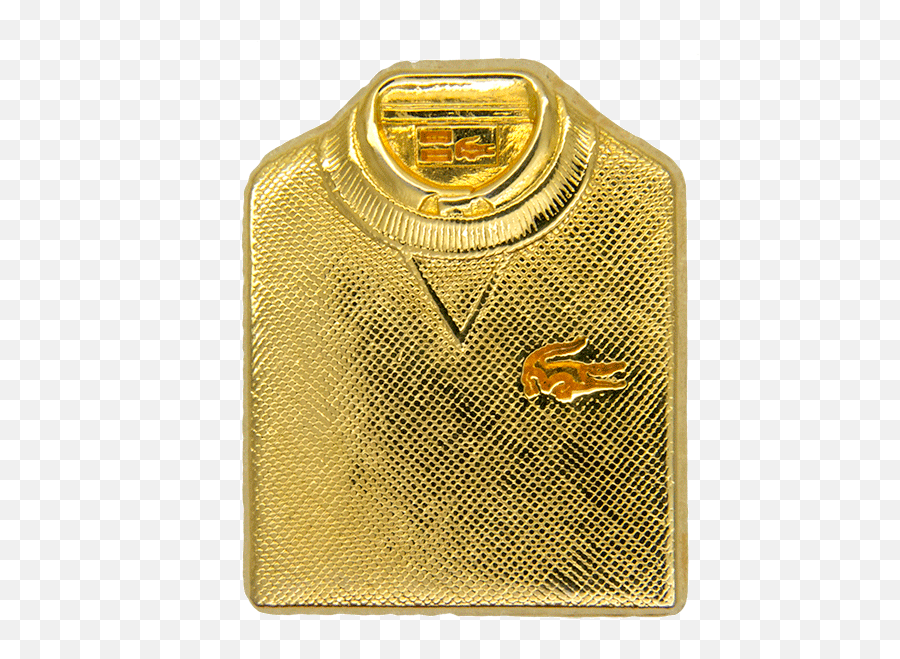 Lacoste Sweater Pin Gold - Godertme Emoji,Lacoste Logo Png