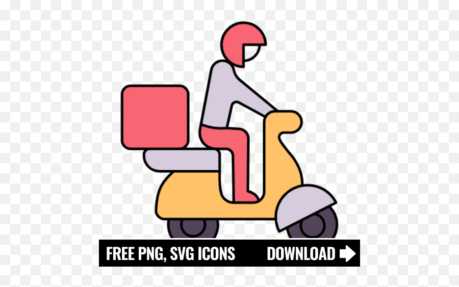 Free Motorcycle Delivery Icon Symbol Png Svg Download Emoji,Delivery Icon Png