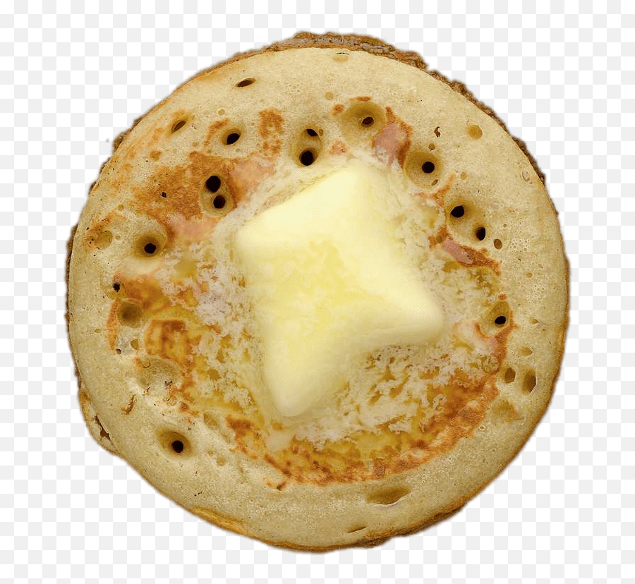 Crumpet With Butter Transparent Png - Stickpng Emoji,Butter Transparent Background