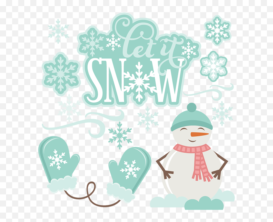 Download Hd Snow Clipart Let It Snow - Let It Snow Girly Emoji,Snow Transparent