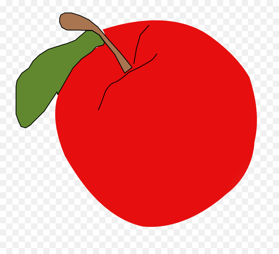 Red Apple Fruit With Leaf - Clipart Best Emoji,Fruit Stand Clipart