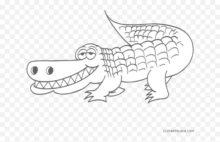 Gator Clipart Zoo Animal Gator Zoo Animal Transparent Free For Download - Zoo Animals Clipart Black And White Free Emoji,Zoo Animals Clipart