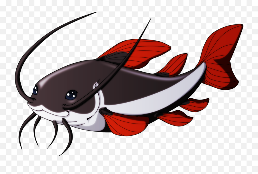 Cartoon Catfish - Red Tail Catfish Logo Emoji,Catfish Clipart