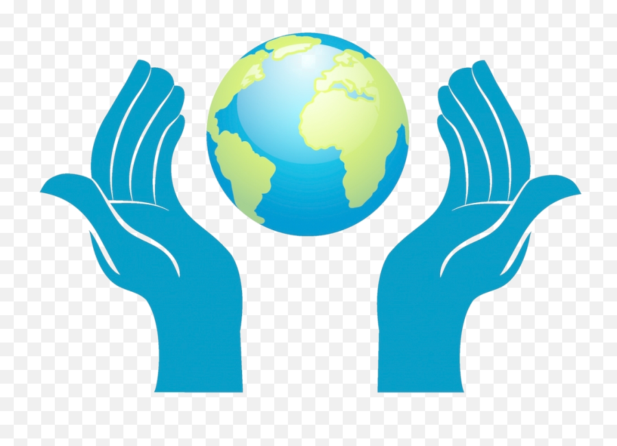 Earth Hand Clip Art - Hands Holding Earth Png Emoji,Hands Clipart