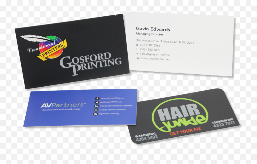 Gosford Printing - Horizontal Emoji,Facebook Logo For Business Cards