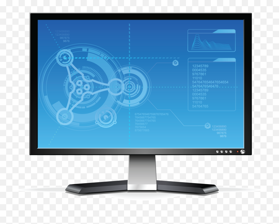 Pc Computer Screen Transparent Png All - Computer Monitor Picture Png Emoji,Computer Png