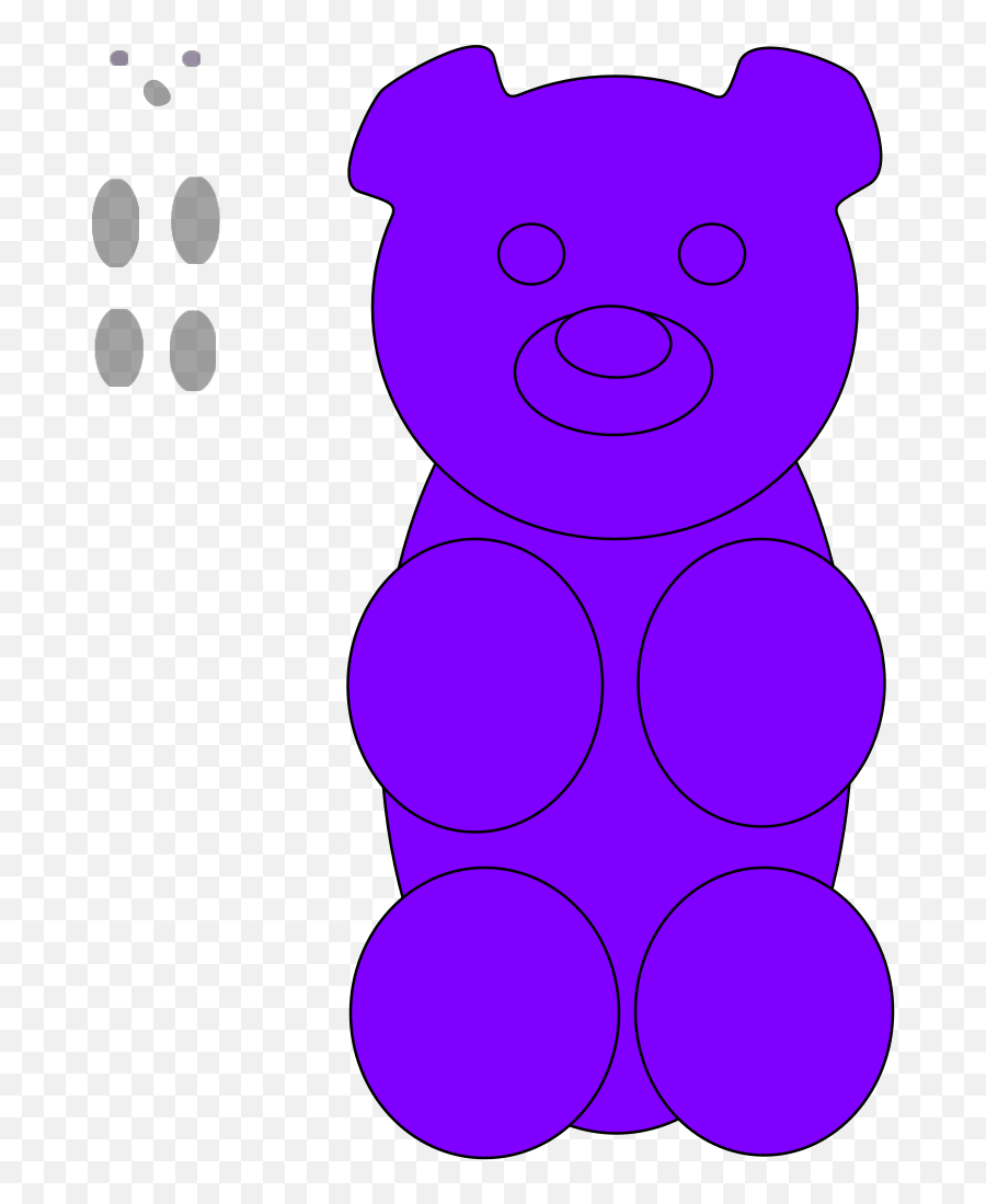 Gummy Bear Outline Svg Vector Gummy Bear Outline Clip Art - Dot Emoji,Gummy Bear Clipart
