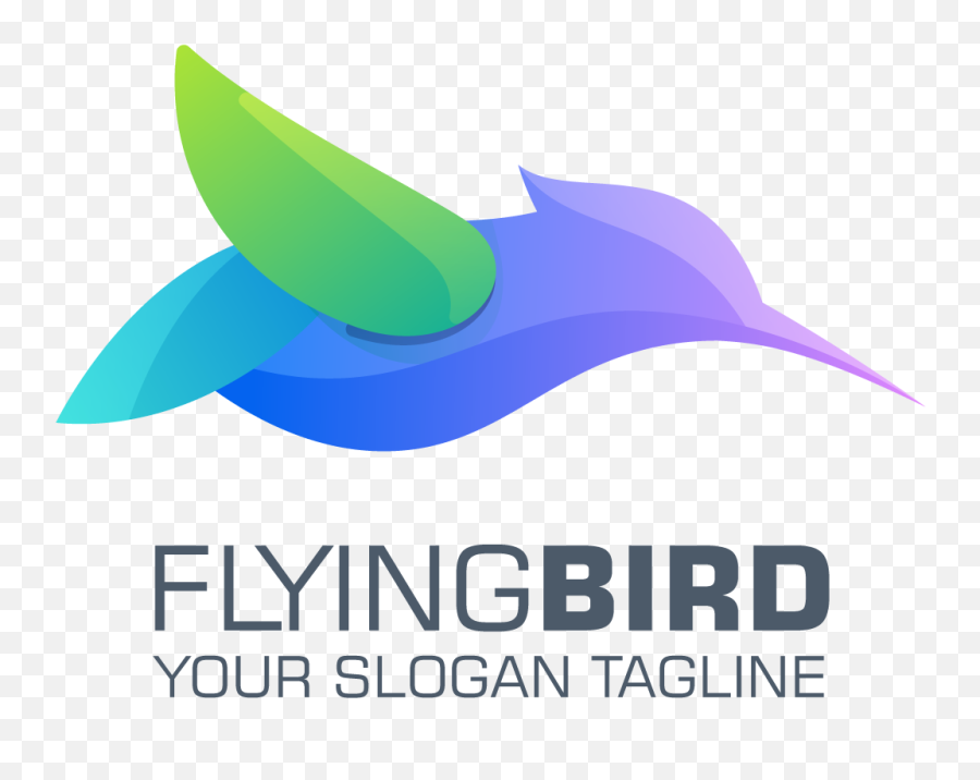 Flying Bird Logo - Vertical Emoji,Bird Logo