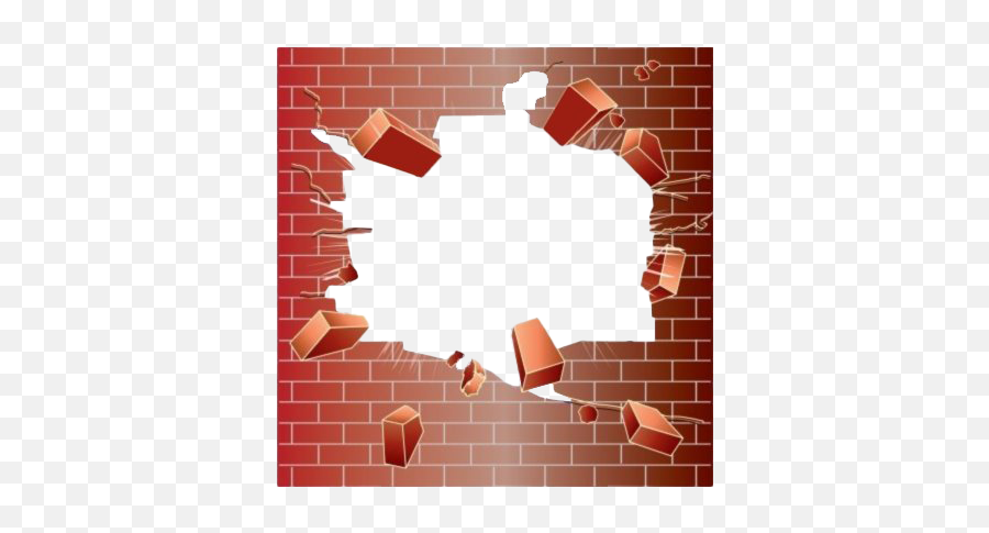 Broken Wall Png Hd - Crack Brick Wall Png Emoji,Broken Wall Png