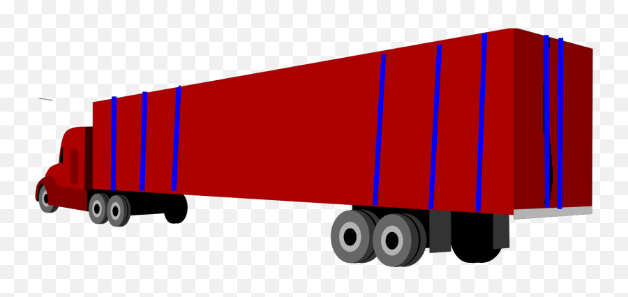 Truck And Trailer Svg Vector Truck And - Tongue Twister Red And Yellow Lorry Emoji,Trailer Clipart