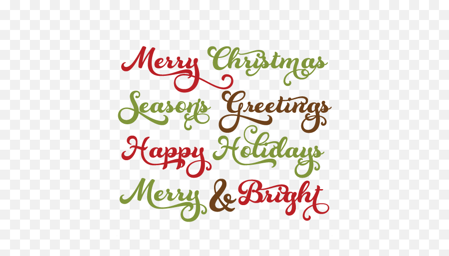Christmas Sayings Clip Art Png Image - Dot Emoji,Seasons Greetings Clipart