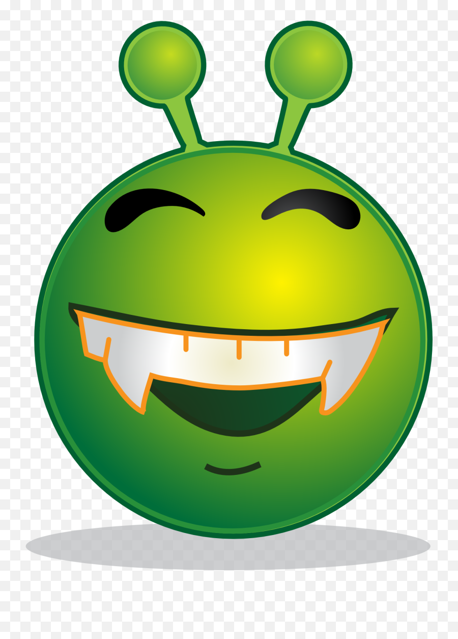 Laughing Alien Smiley - Happy Alien Emoji,Laughing Clipart