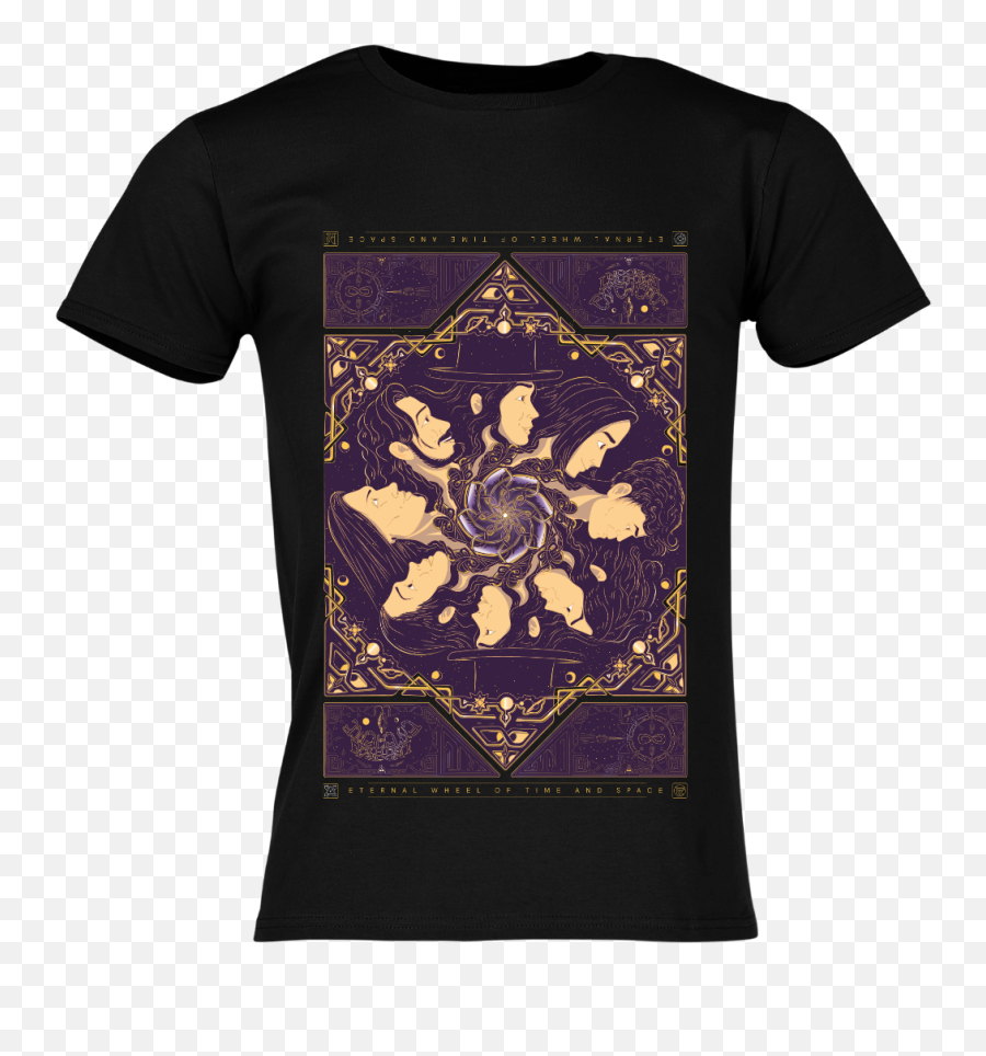 Noora Louhimo Experience Noex Black T - Shirt Noora Louhimo Experience Eternal Wheel Of Time Emoji,Wheel Of Time Logo