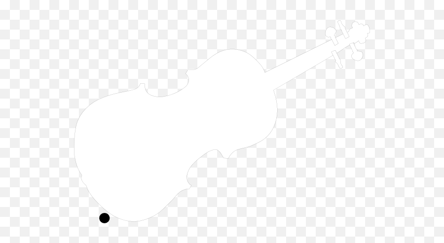 Violin Clipart Black And White - White Violin Clip Art Emoji,Violin Clipart