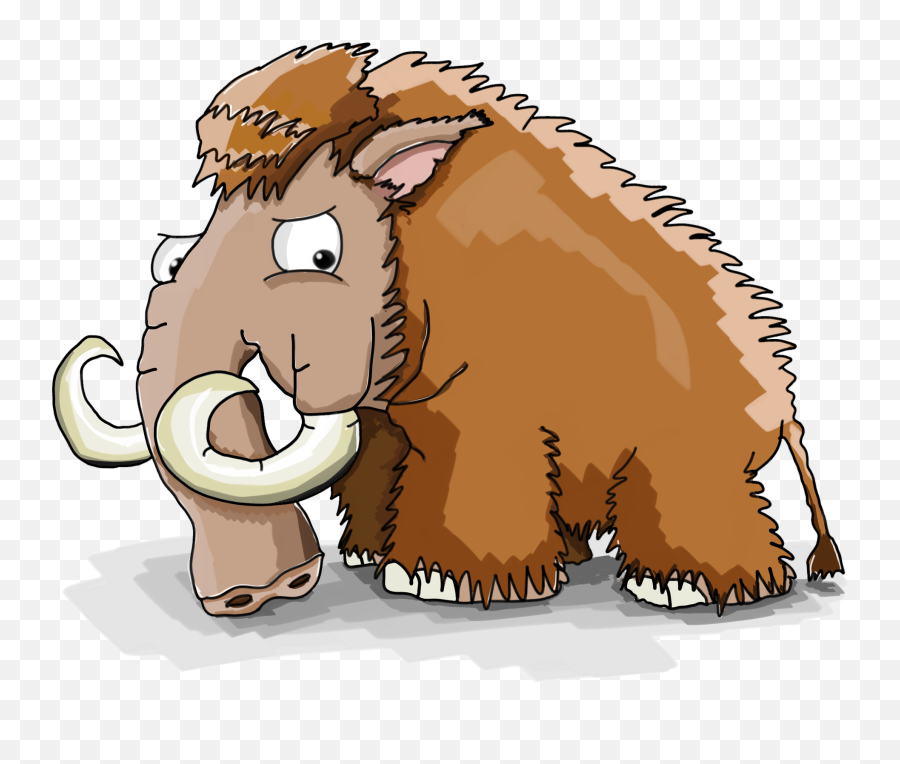 Mammoth Cool Cartoon - Woolly Mammoth Transparent Background Cartoon Emoji,Mammoth Png
