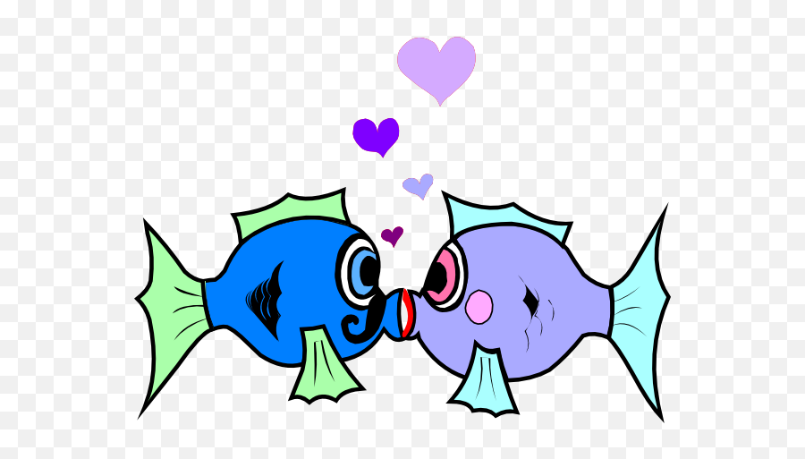 Download Kisses Clipart Kiss Goodnight - Kiss Fish Clipart Emoji,Fish Clipart Black And White