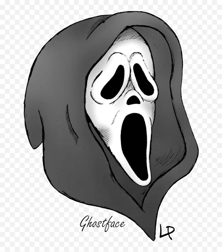 Screaming Mouth Png - Ghostface Drawing Scream Ghostface Emoji,Scream Clipart