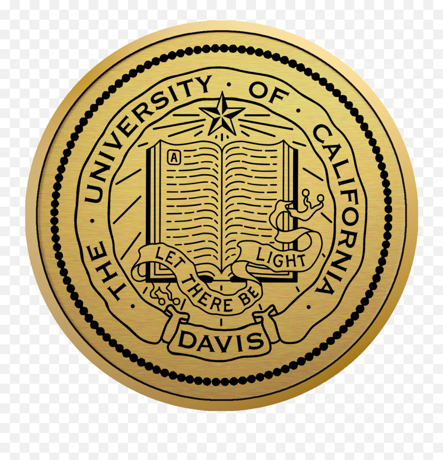 University Of California Davis Gold Engraved Medallion Emoji,University Of California Irvine Logo