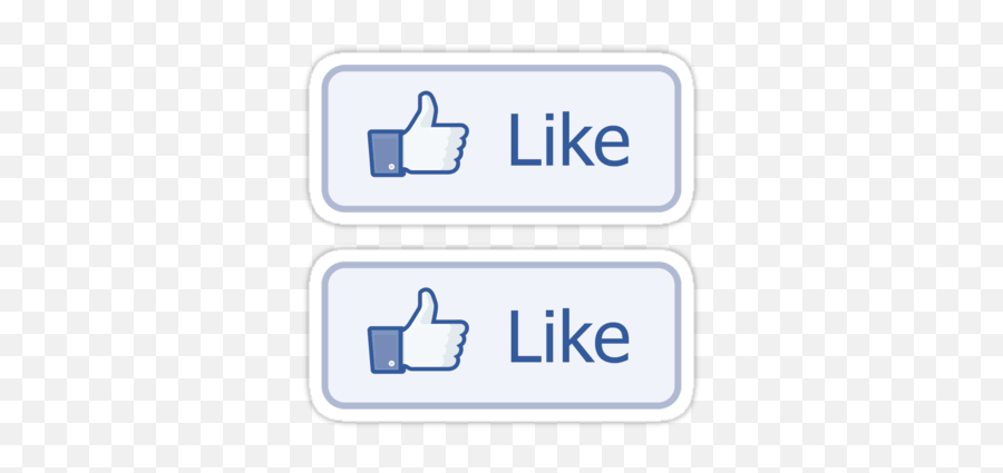 Download Facebook Like Button 2 Sticker - Facebook Like Emoji,Facebook Button Png