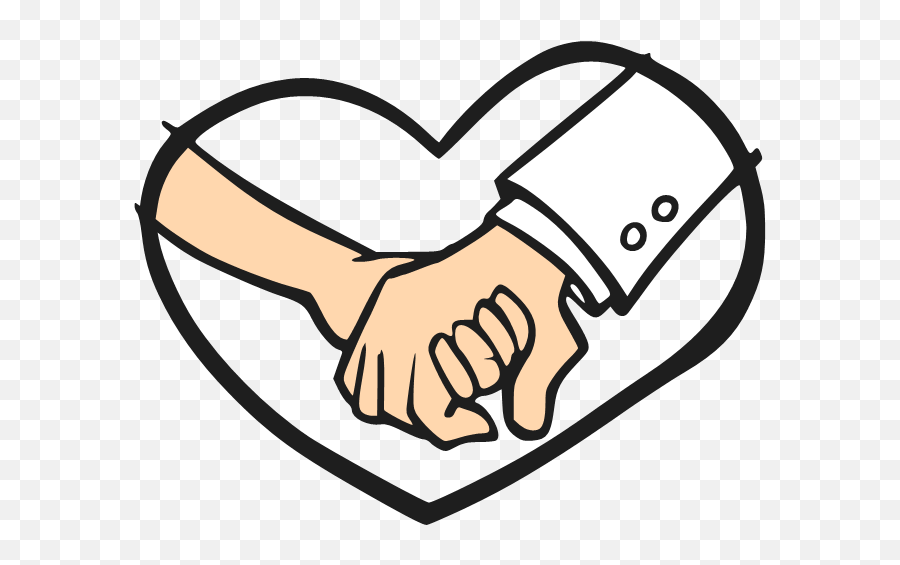 Cartoon Holding Hands - Easy Holding Hand Cartoon Emoji,Holding Hands Clipart
