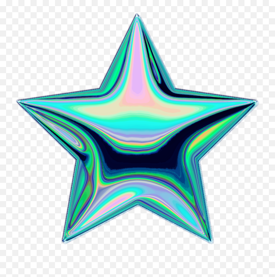Star Holo Holographic Tumblr Vaporwave Emoji,Vaporwave Png
