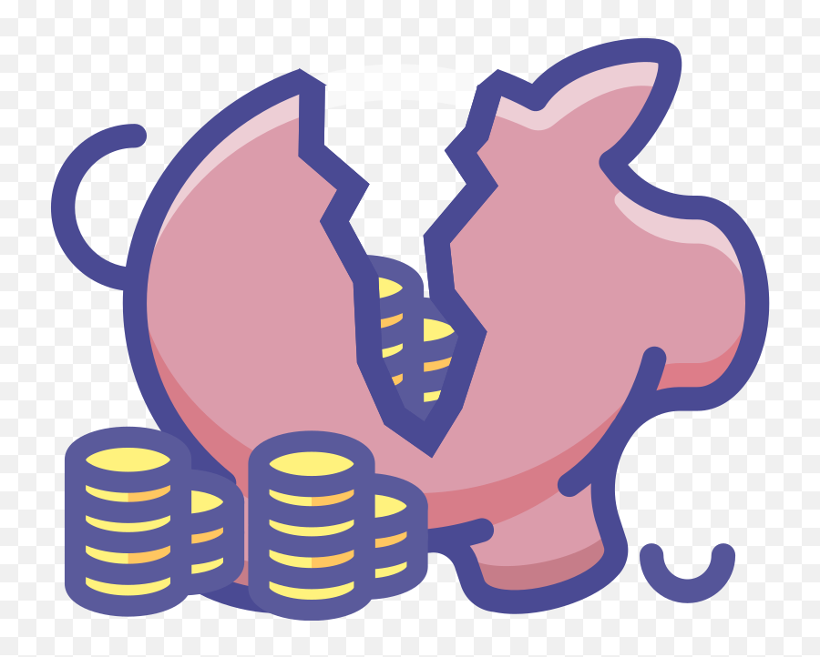 Openclipart - Clipping Culture Transparent Broken Piggy Bank Png Emoji,Piggy Bank Clipart