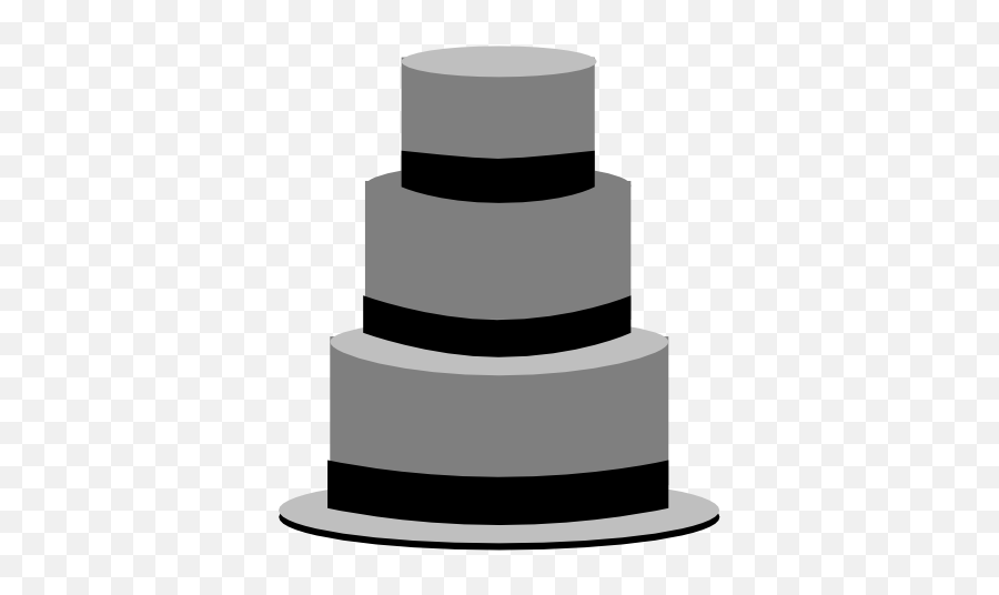 Bw Cake Clip Art At Clkercom - Vector Clip Art Online Black And White Wedding Cake Svg Emoji,Cake Clipart Black And White