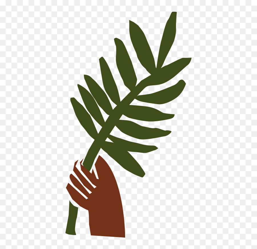 Palm Leaf Clip Art Free - Transparent Palm Sunday Clipart Emoji,Palm Sunday Clipart