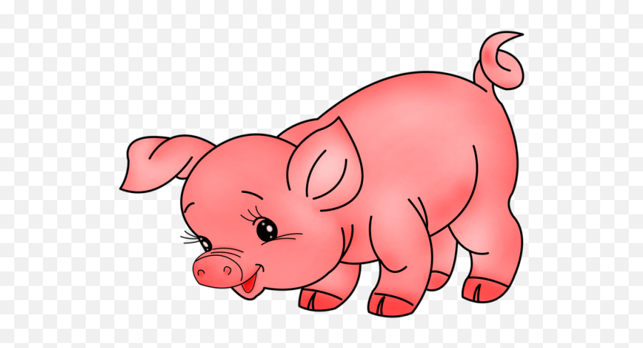 Pig Clipart Farm Animal - Transparent Farm Animals Clipart Emoji,Farm Animal Clipart