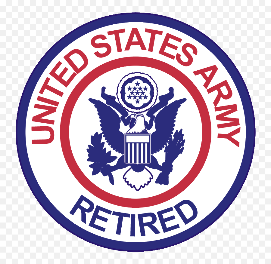 Army Retired Patch - United States Army Retired Emoji,United States Army Logo