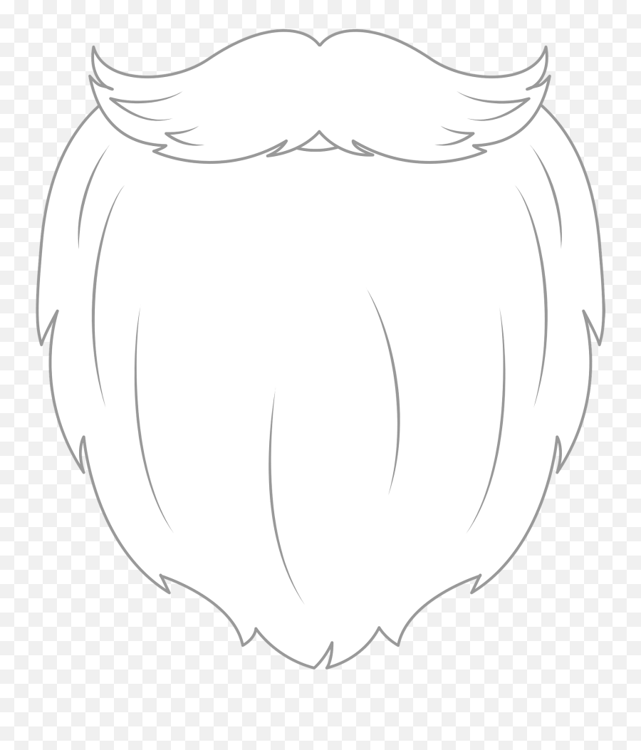 Santa Beard Mask Clipart Free Download Transparent Png - Santa Beard Transparent Emoji,Mustache Clipart