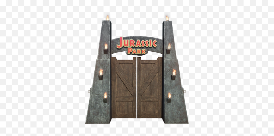 Gate Jurassic World Evolution Wiki F 1717450 - Png Jurassic Park Entrance Gate Png Emoji,Jurassic World Clipart