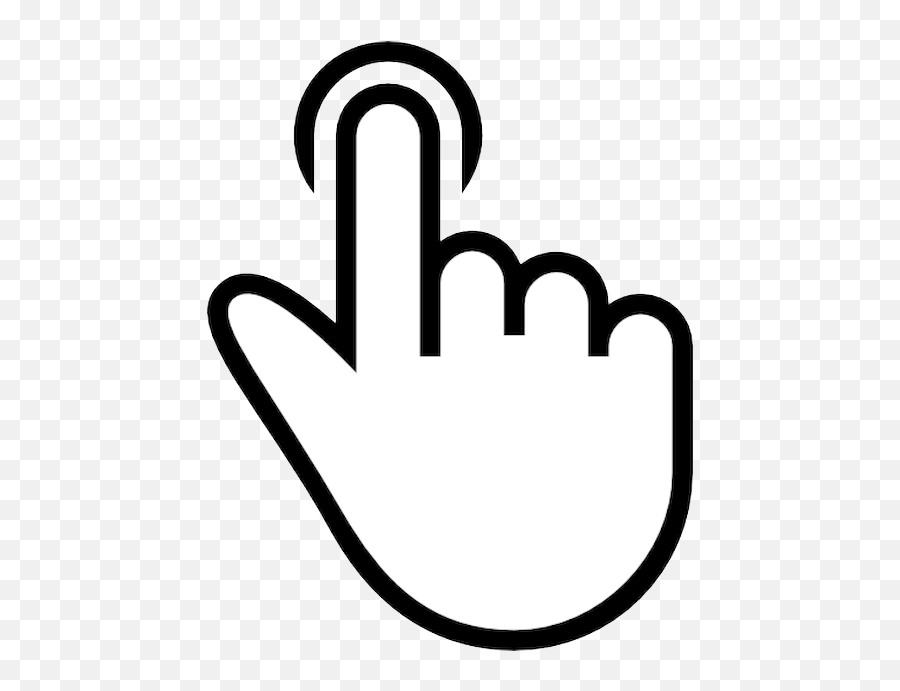 Mouse Cursor Png - Hand Click On Transparent Emoji,Mouse Png
