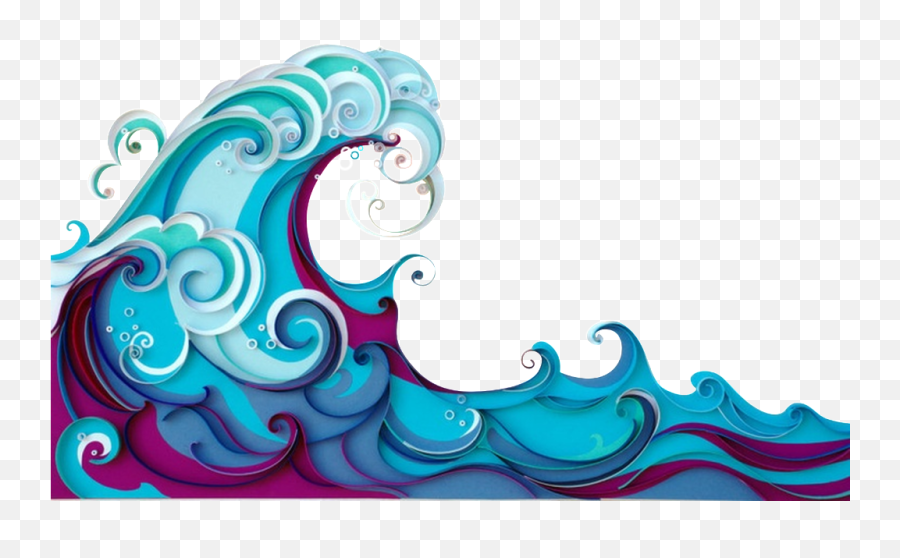 Make Waves Out Of Paper Png Image With - Make Waves Out Of Paper Emoji,Wave Transparent