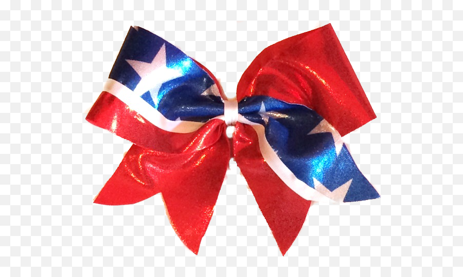 Red Whte And Blue Cheer Bow - Red White And Blue Bow Png Clipart Emoji,Cheer Bow Clipart