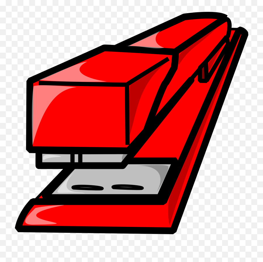Clipart Drawn Red Stapler Free Image Emoji,School Work Clipart